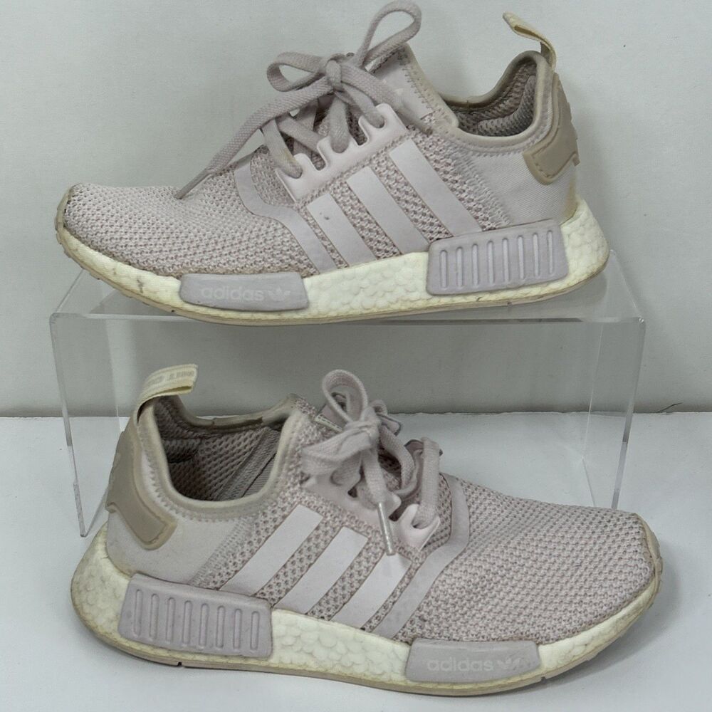 Adidas NMD R1 Boost Sneakers Women's Sz 6 Orchid Tint Pink Knit Running Shoes